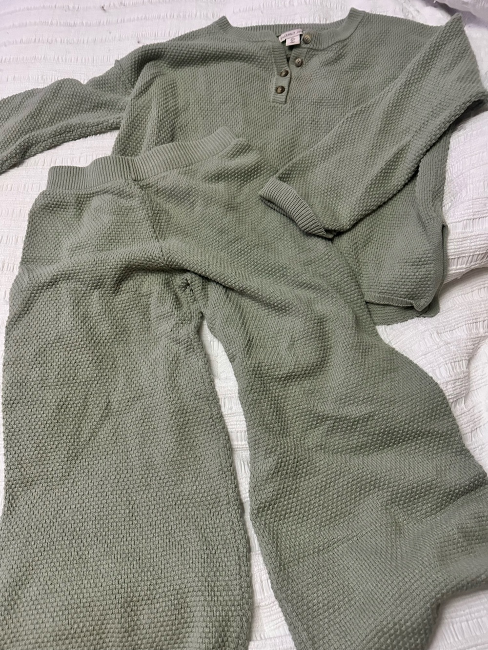 Chunky Knit Sweater in Sage Green